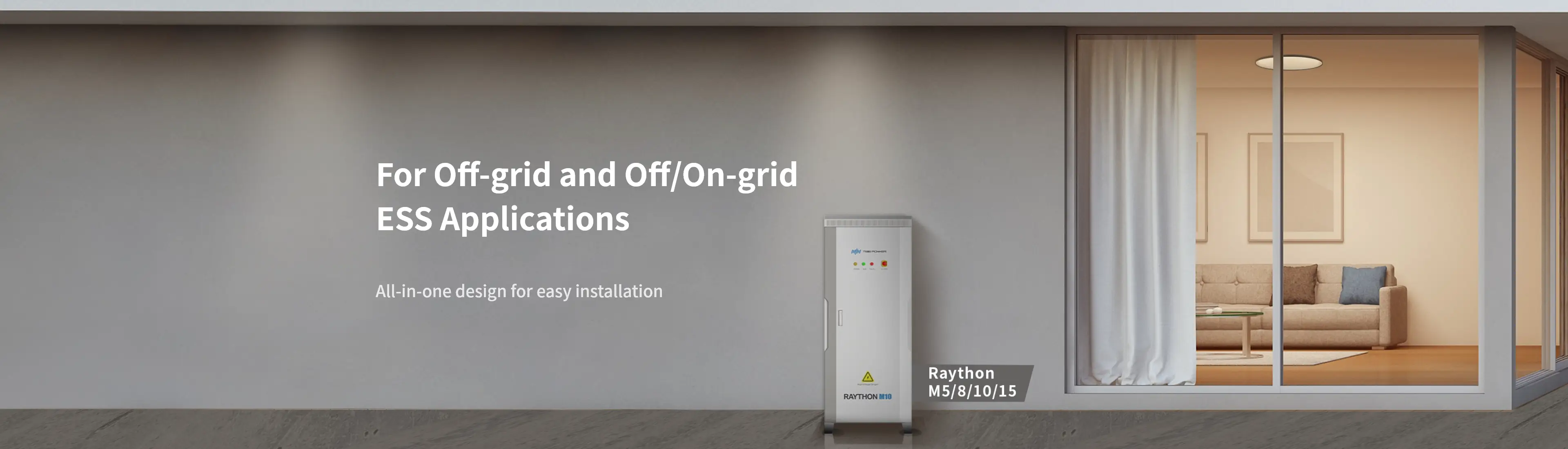 Raython M integrated battery energy storage system for off-grid and ess applications